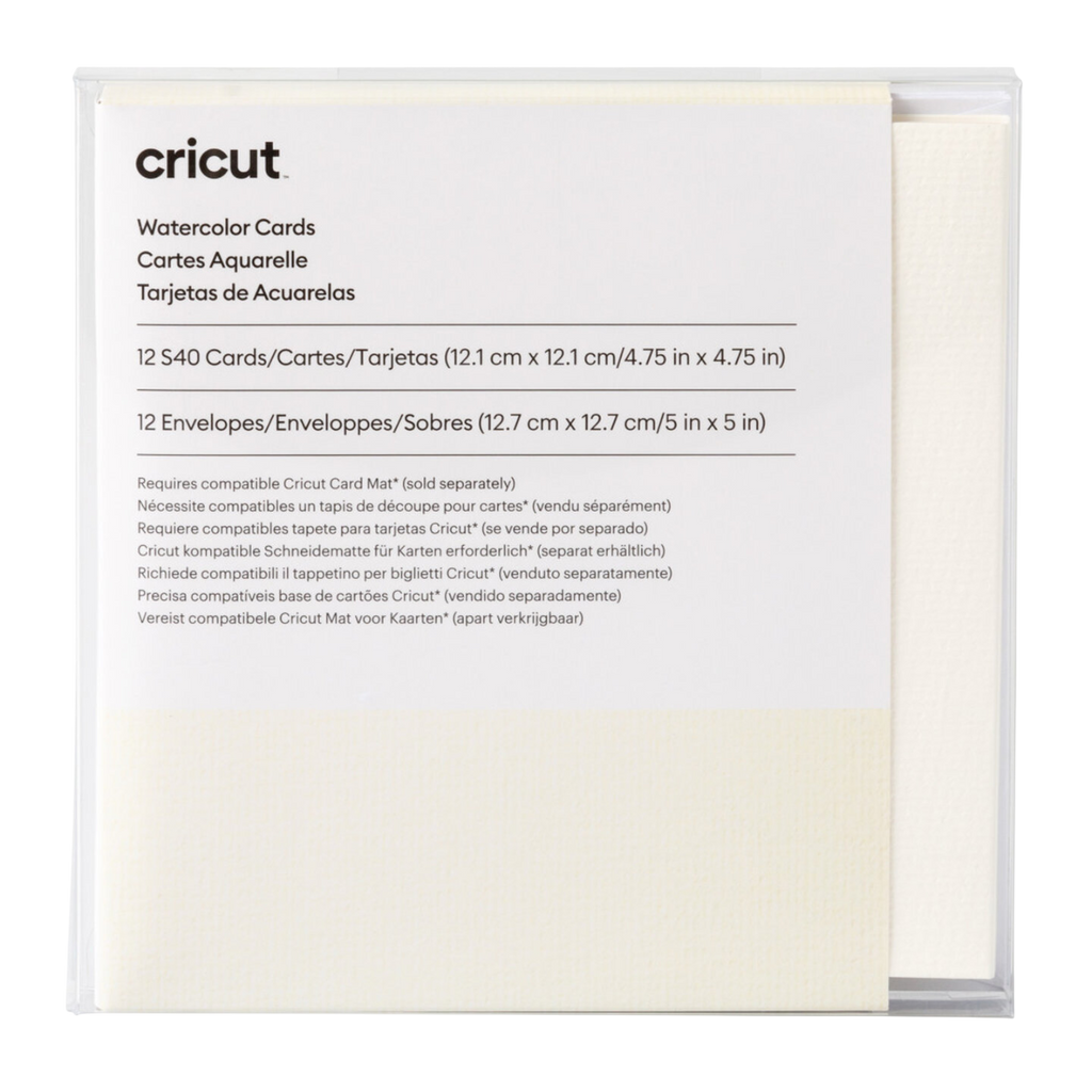 Cricut  Watercolor Cards – S40 (12 ct) (12.1 cm x 12.1 cm)