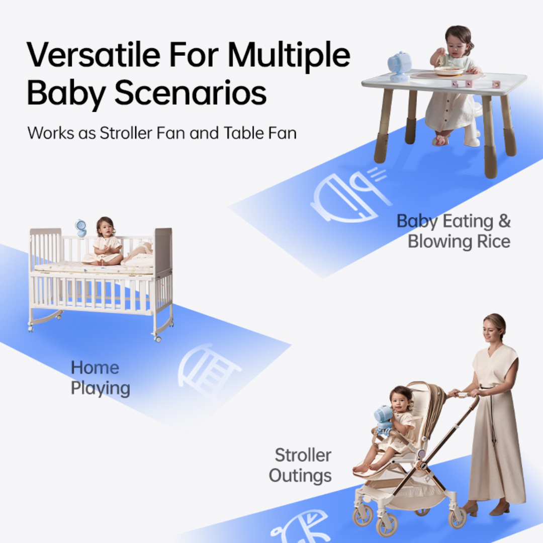 JisuLife Stroller Fan Life 3 (Clip Version)