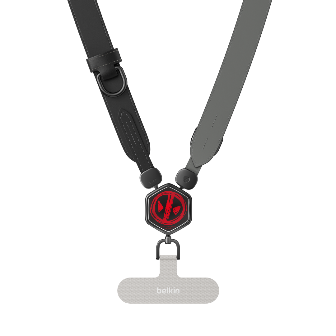 Belkin 2-in-1 Utility Leather Phone Strap (Marvel Collection) - Deadpool