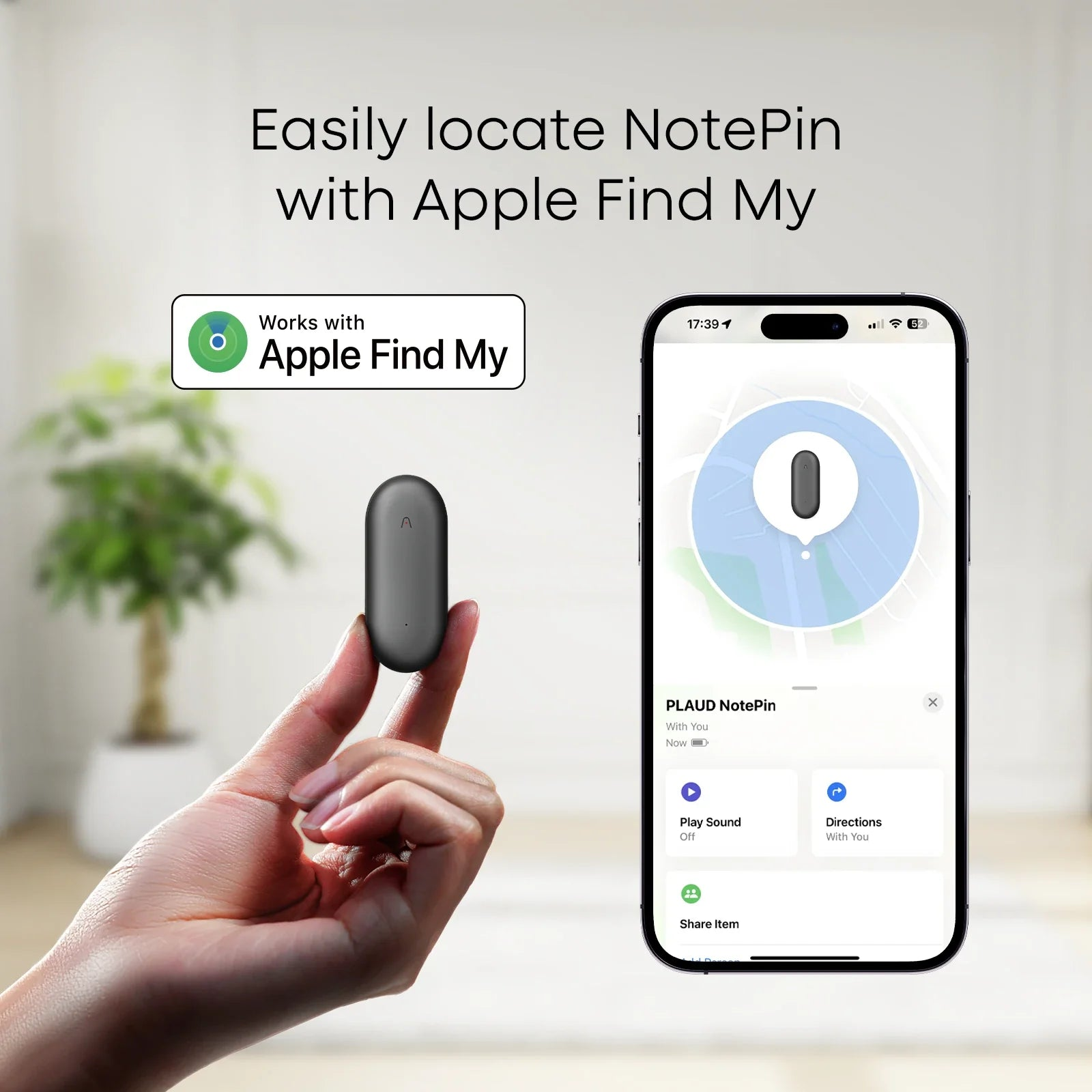 PLAUD NOTE PIN | AI Voice Recorder